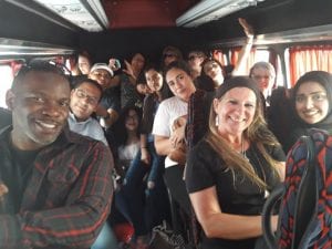 Morocco Group on bus